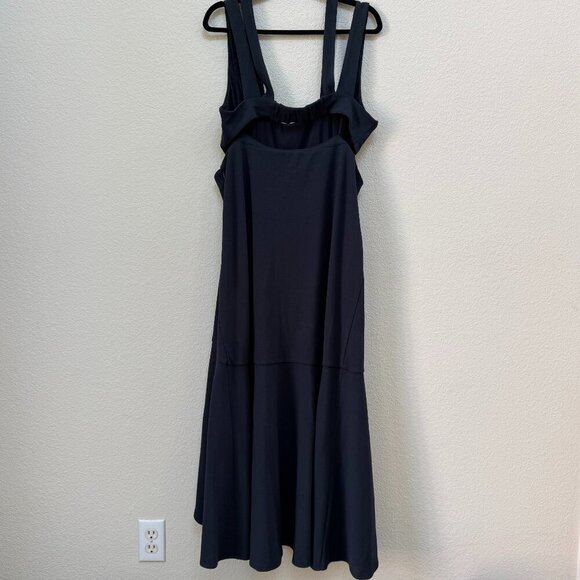 New Anthropologie Maeve Women's Open-Back Knit Maxi Dress In Navy Blue Size XL - Picture 4 of 7